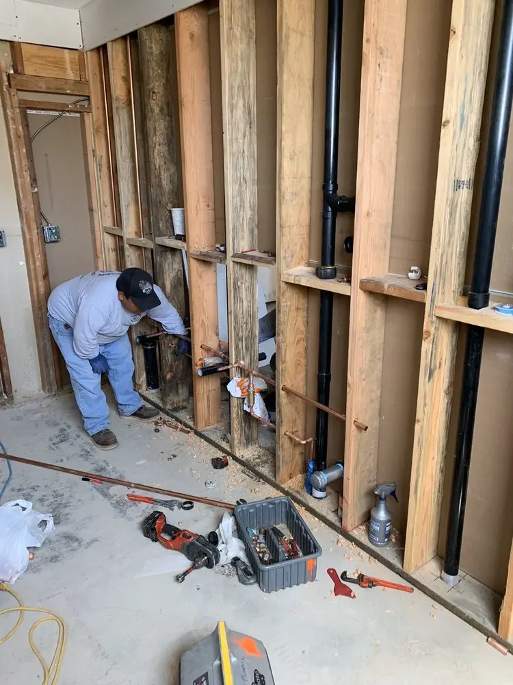 Commercial rough-in plumbing for Water Heater Replacement in Morehead